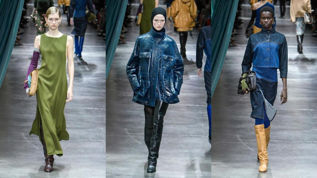 Siluetas del desfile de FENDI.