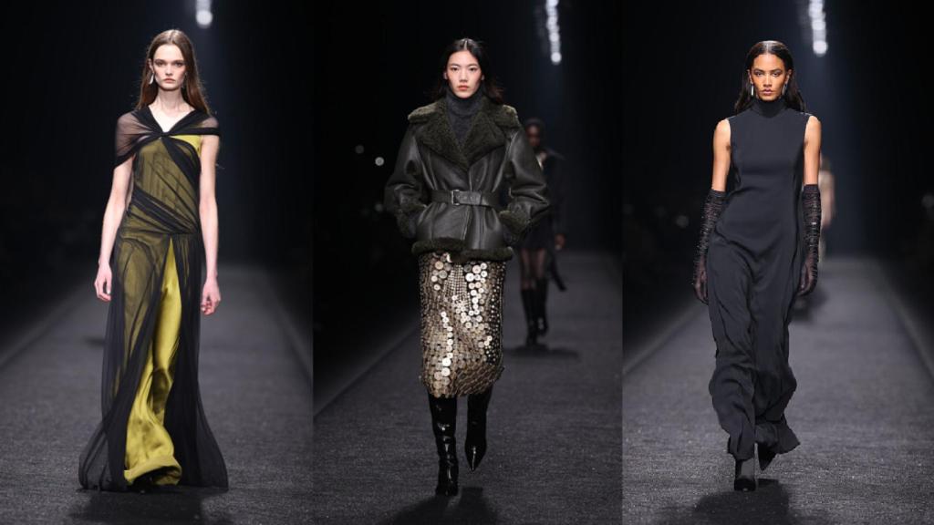 Detalle del desfile de Alberta Ferretti.