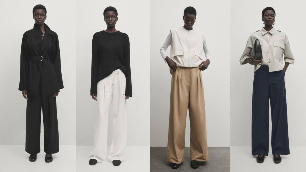 Pantalones fluidos de la firma Massimo Dutti.