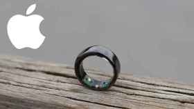 El anillo Oura y el logo de Apple.