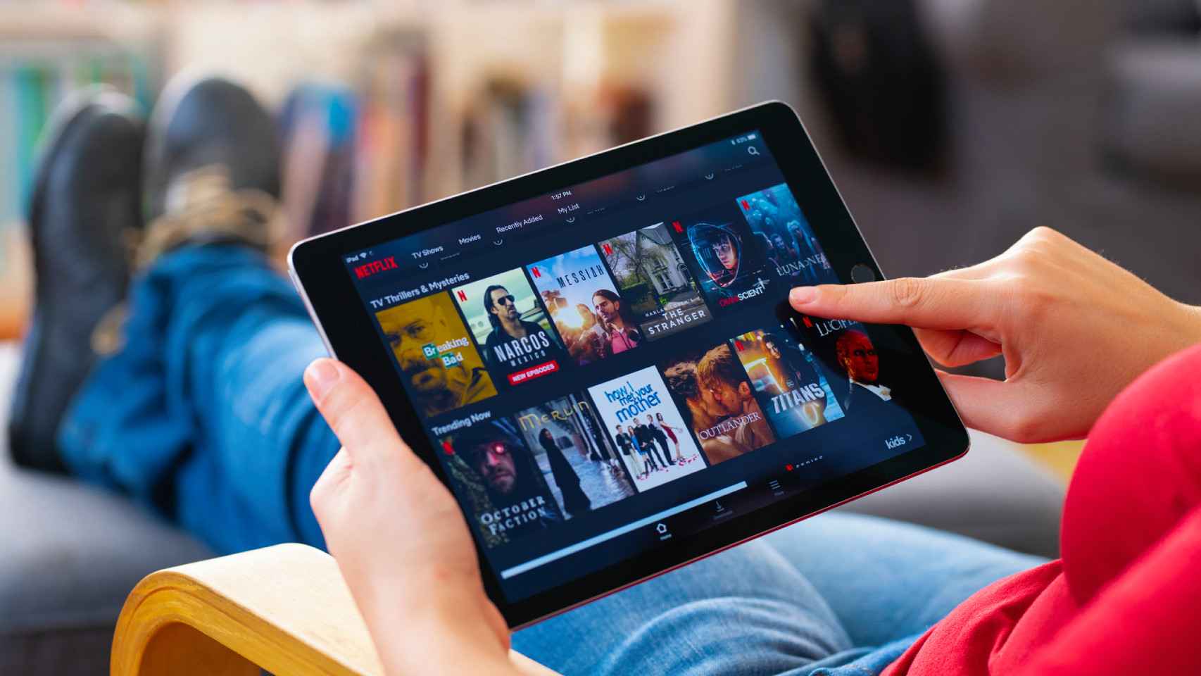 La app para tablet de Netflix