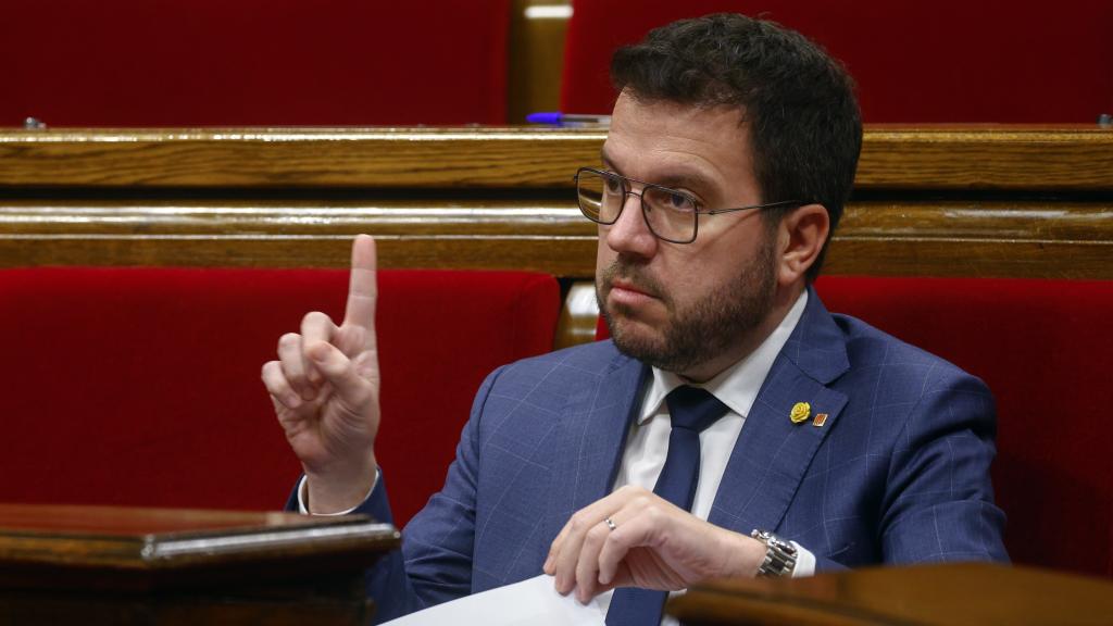 El presidente de la comunidad autonómica catalana, Pere Aragonès.