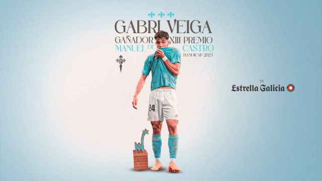 Gabri Veiga, ganador del Trofeo Manuel de Castro como mejor jugador del Celta en 2023
