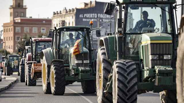 La tractorada, el pasado jueves en Valencia