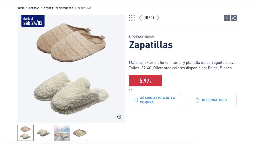 Zapatillas borreguito