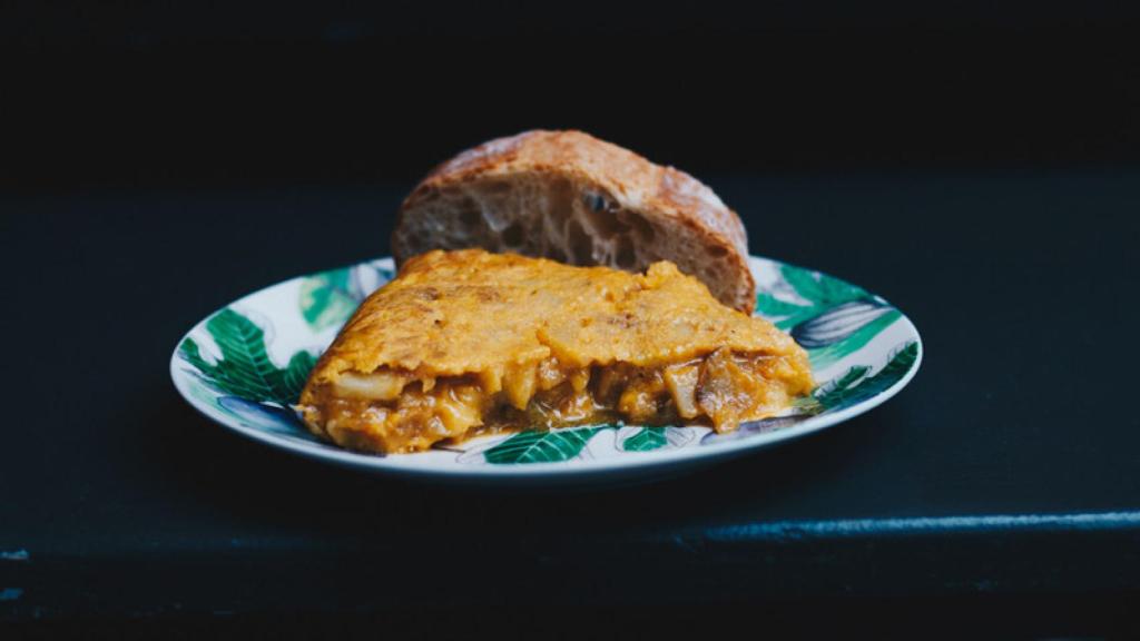 Pincho de tortilla de patata del Café Centro Botín