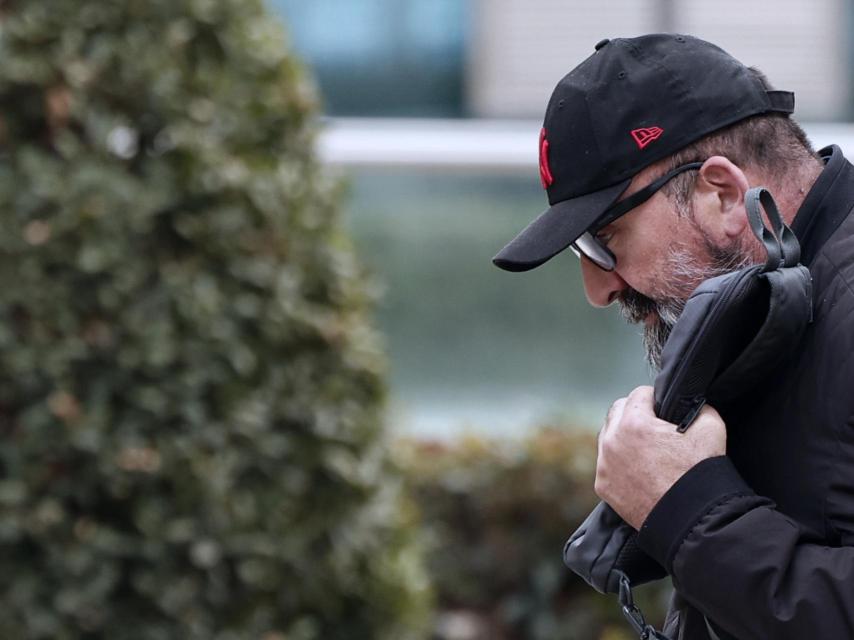 Koldo García Izaguirre a la salida de la Audiencia Nacional este jueves.