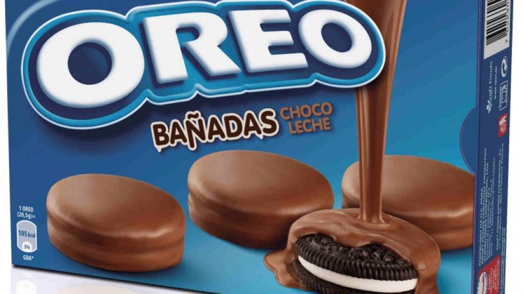 Imagen de las Oreo bañadas en chocolate.