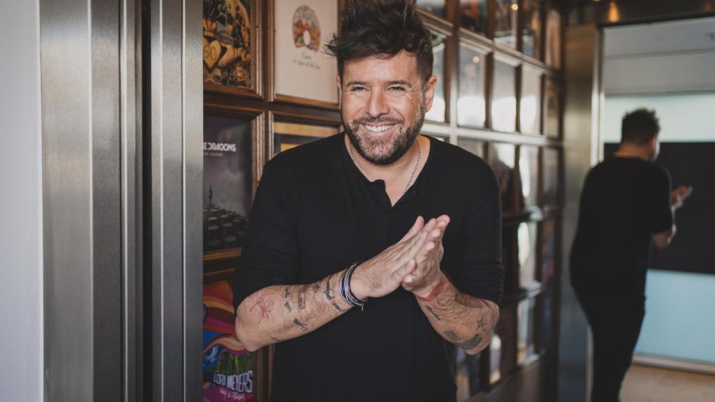 Pablo López antes de la entrevista con El Español.