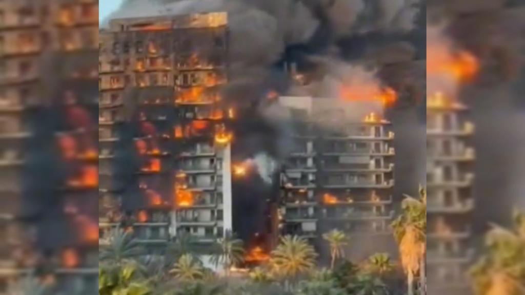 El grave incendio en València.