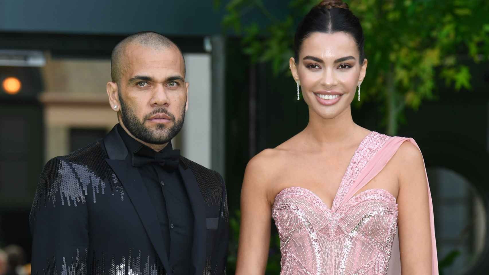 Joana Sanz y Dani Alves, en una imagen de archivo.