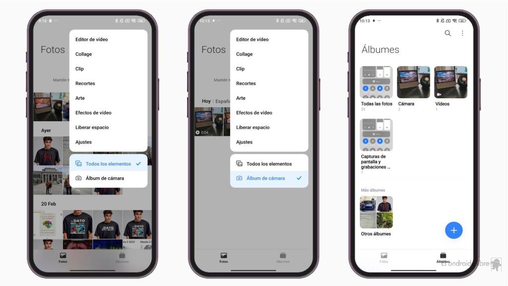 Ocultar imágenes en Galería en HyperOS