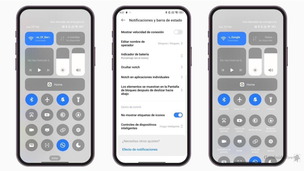 Textos en notificaciones en HyperOS