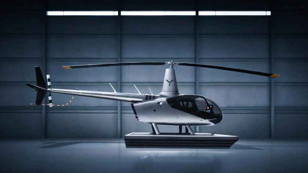 El helicóptero Skyryse One en un hangar