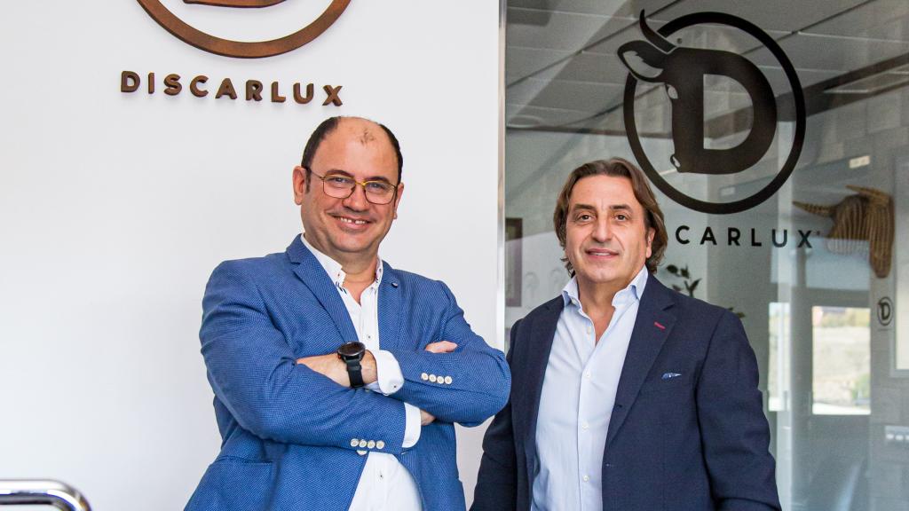 Los socios fundadores de la empresa, Carlos Ronda y Xosé Portas,  de izquierda a derecha.