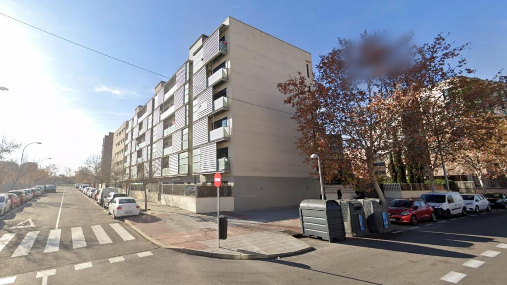 El bloque donde tuvo lugar el suceso.