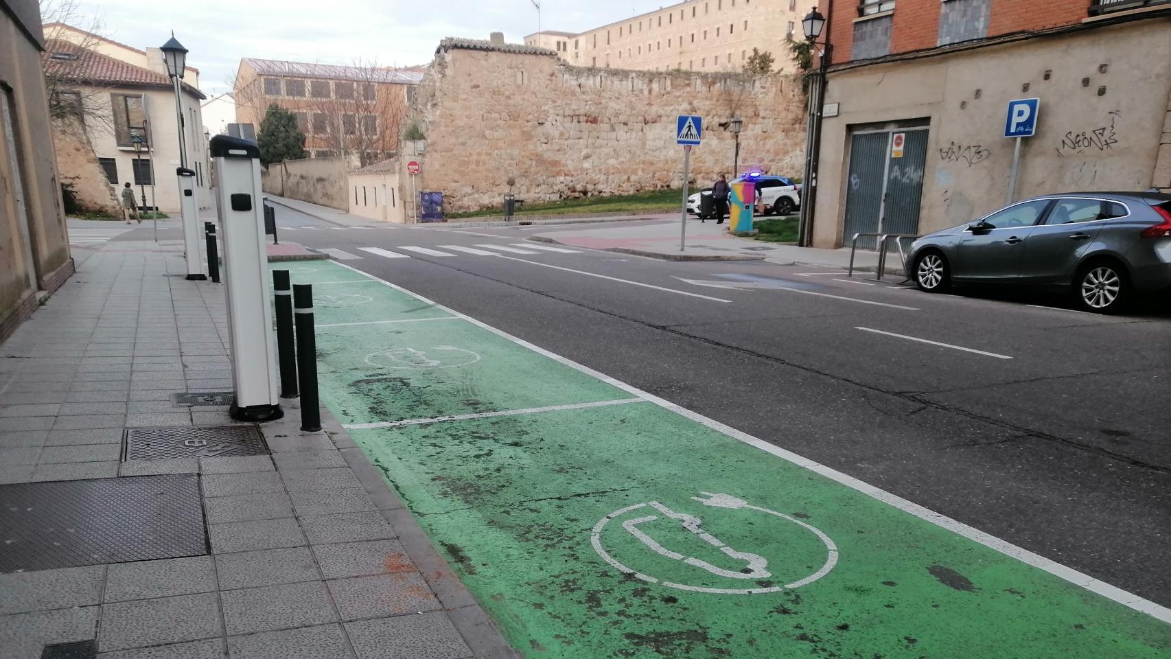 Cargadores de vehículos eléctricos sin uso en Zamora