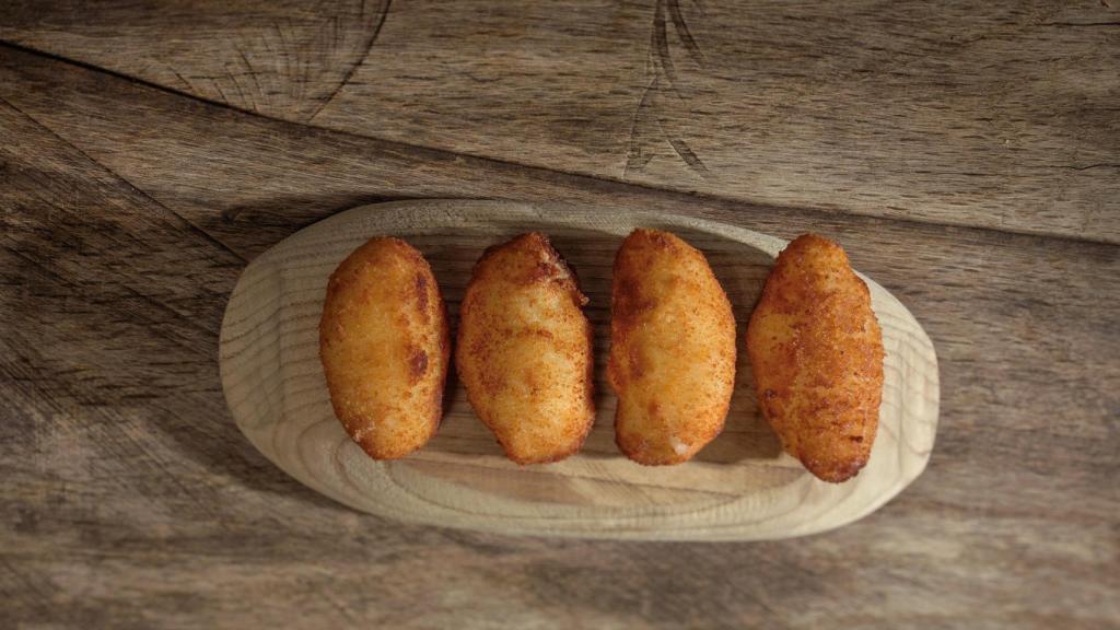 Las croquetas de jamón de Casa Marcial.
