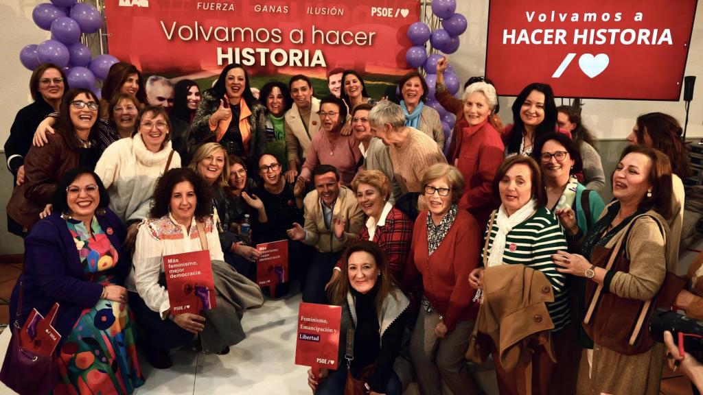 Miguel Ángel Gallardo en un mitin del PSOE.