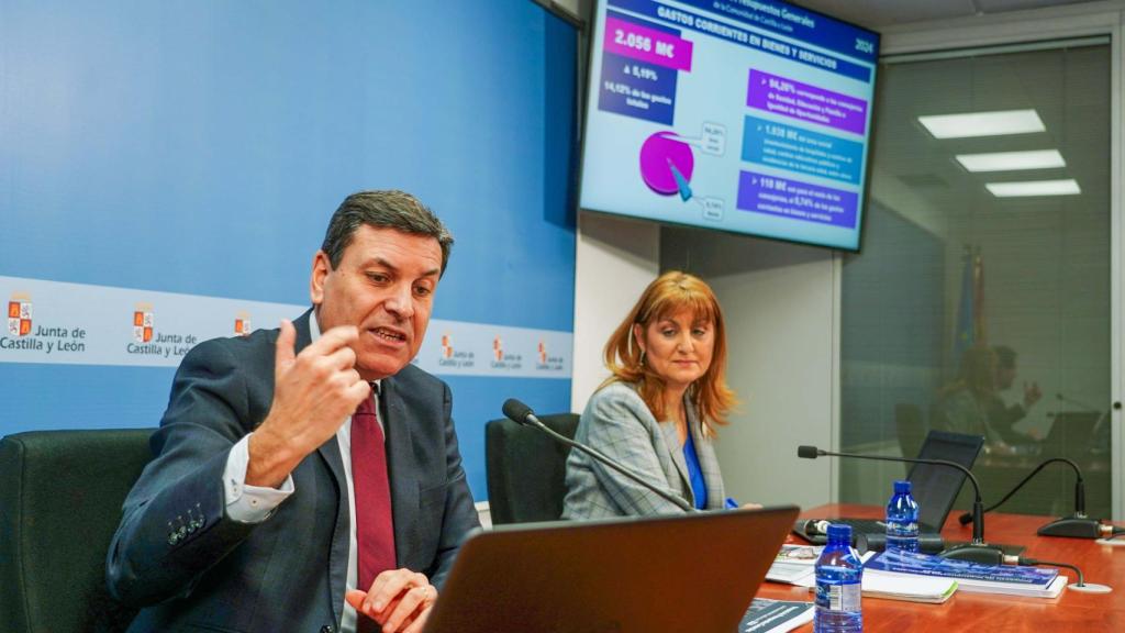 El consejero de Economía y Hacienda analiza los detalles de los Presupuestos de la Comunidad para 2024