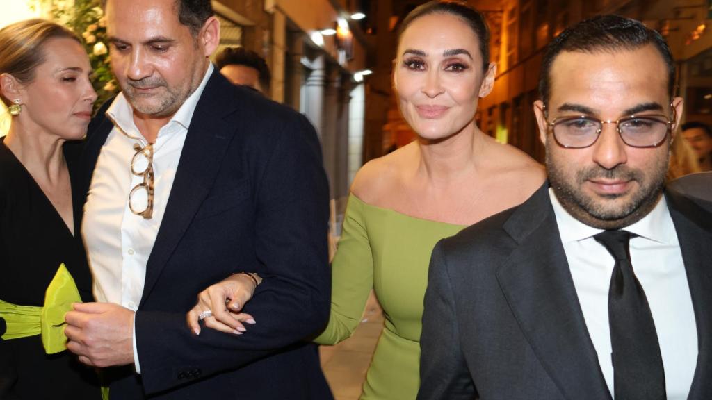 Vicky Martín Berrocal, en la inauguración de su tienda en Málaga.