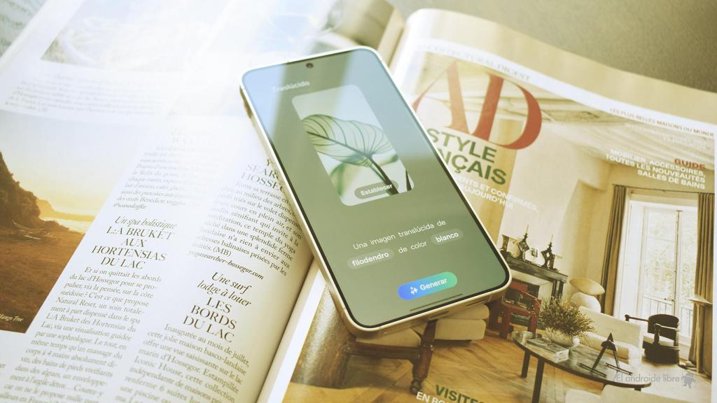 Los wallpaper se pueden generar con IA a través de prompts de texto en el Galaxy S24