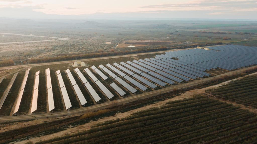 Planta solar fotovoltaica.