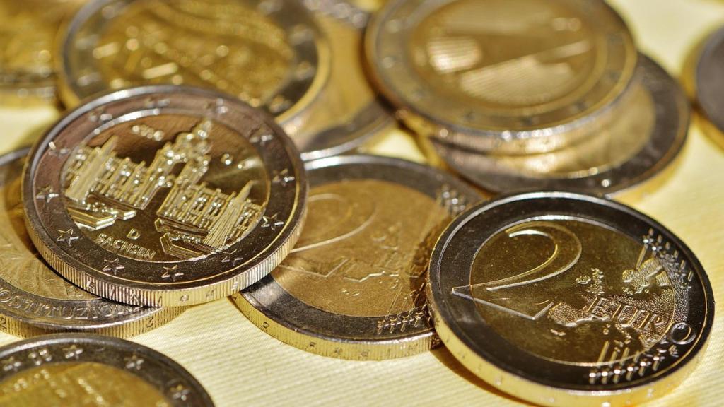 Monedas de dos euros.