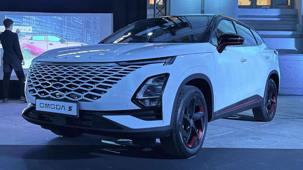 El Omoda 5 en el evento del lanzamiento de la marca en Madrid.