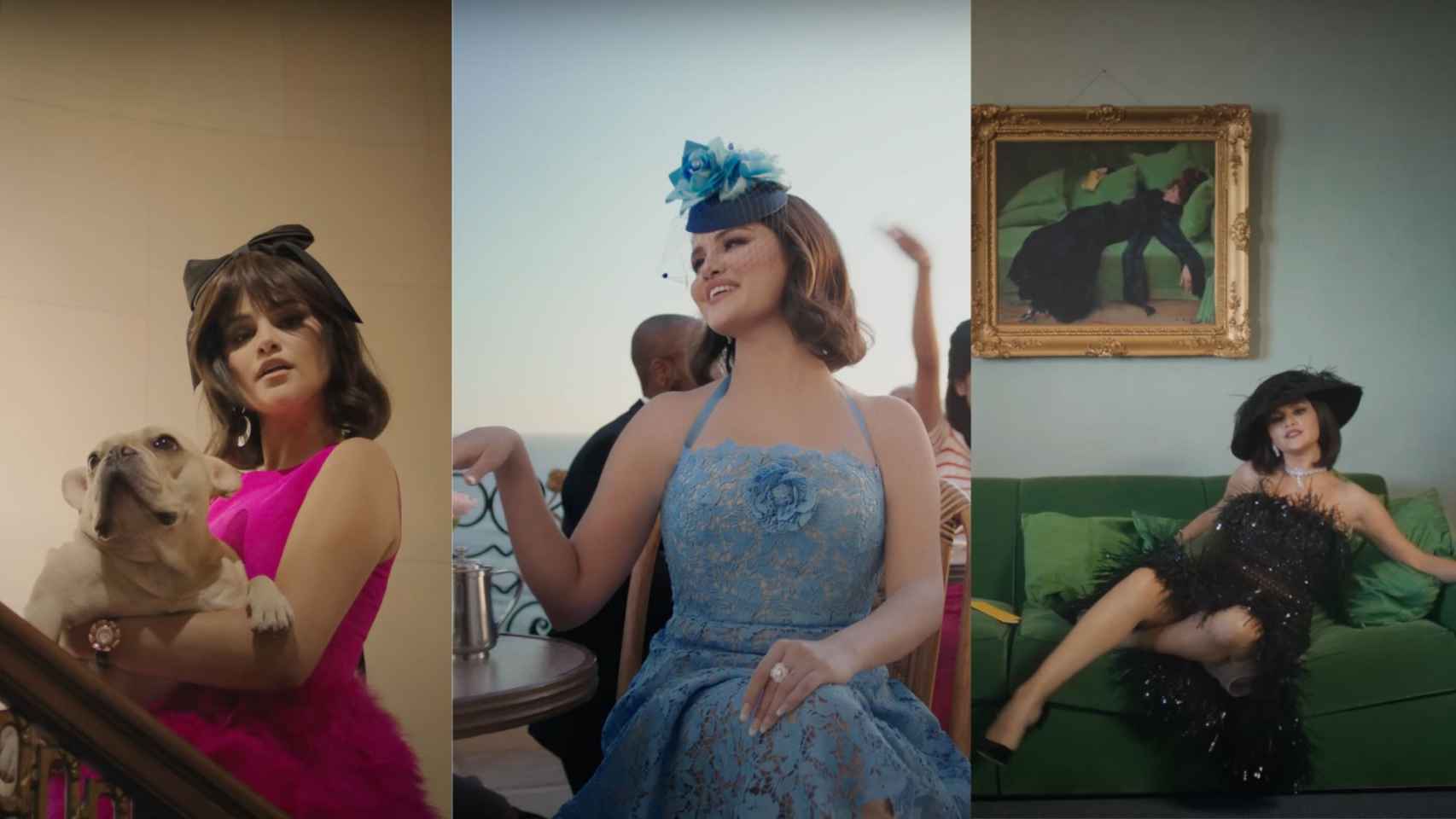 Unos looks de Selena Gómez en su vídeoclip.