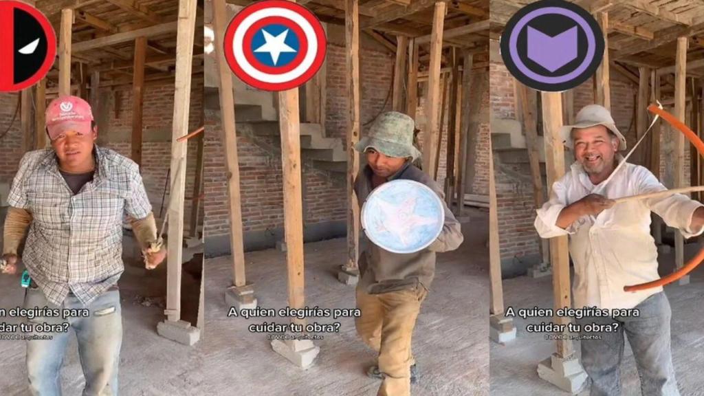 Escena del viral vídeo de los albañiles