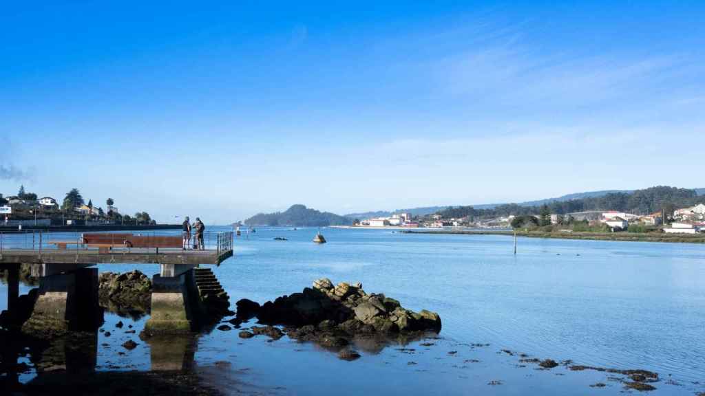 Boca del Lérez, junto a la ría de Pontevedra.