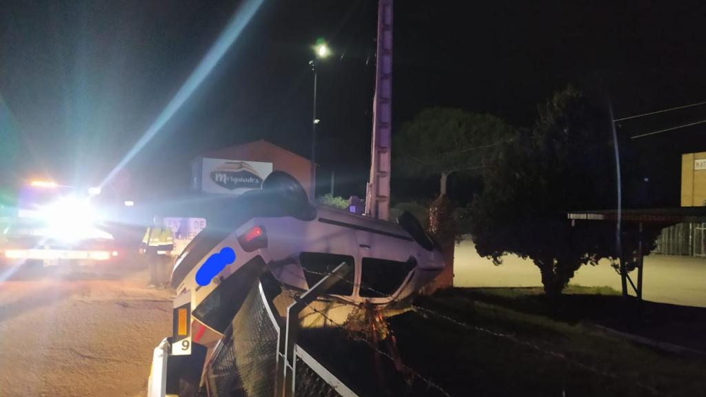 Accidente en la recta de Coreses