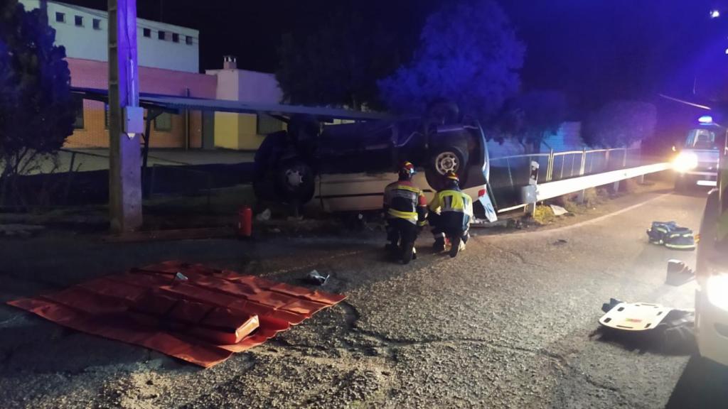 Accidente en la recta de Coreses