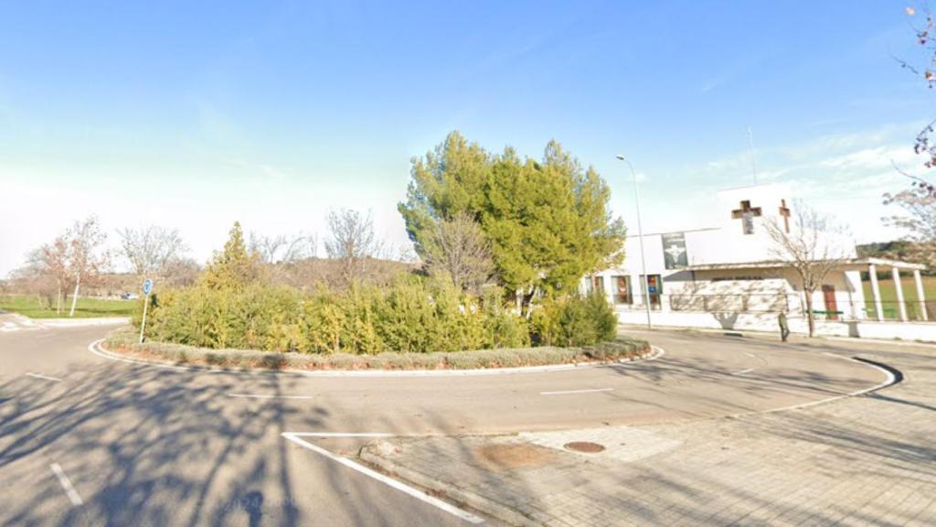 La rotonda de Toledo donde se ha producido el accidente. Imagen de Google Maps.