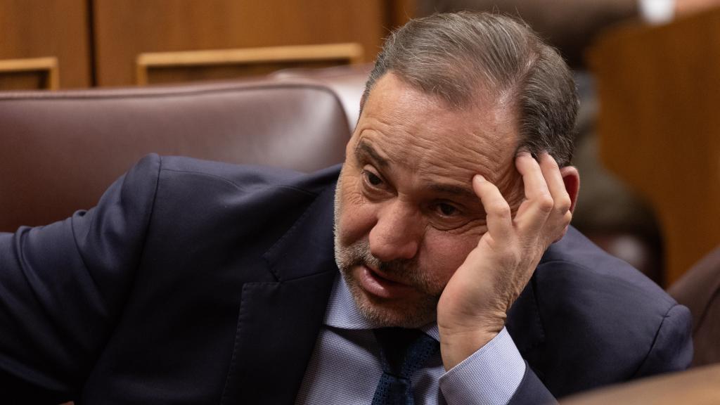El exministro de Transportes José Luis Ábalos en el Congreso de los Diputados.