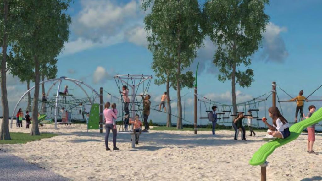 Así será la nueva zona de juegos infantiles.