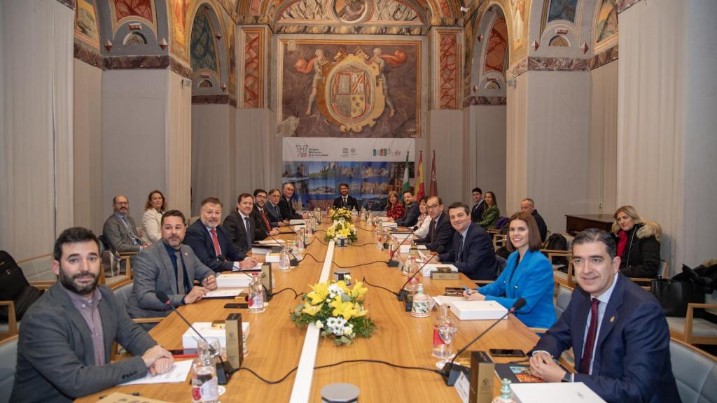 Un instante de la reunión.