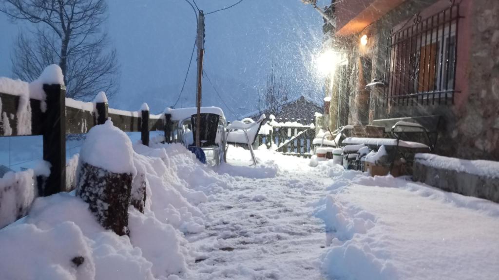 Nevada en Ferreras del Puerto (León)