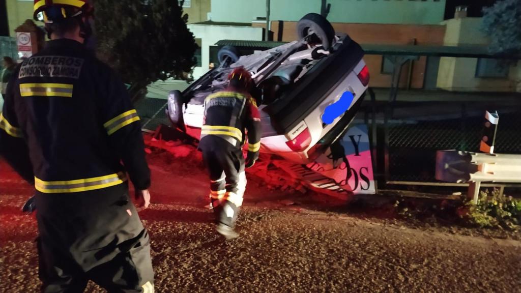 Accidente en la recta de Coreses