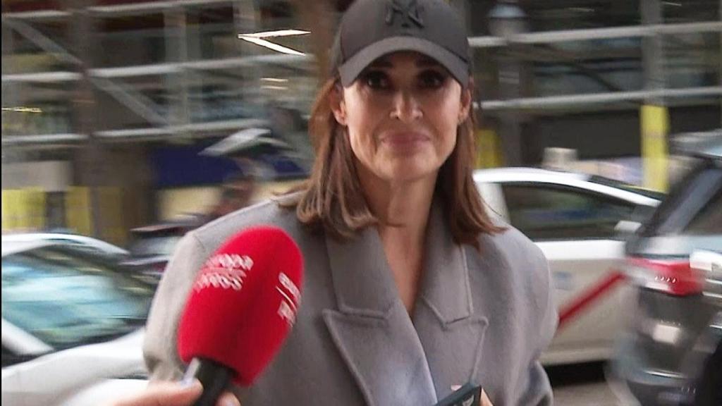 La imagen de Vicky Martín Berrocal, sonriendo tímidamente, ante las preguntas de la agencia Europa Press.