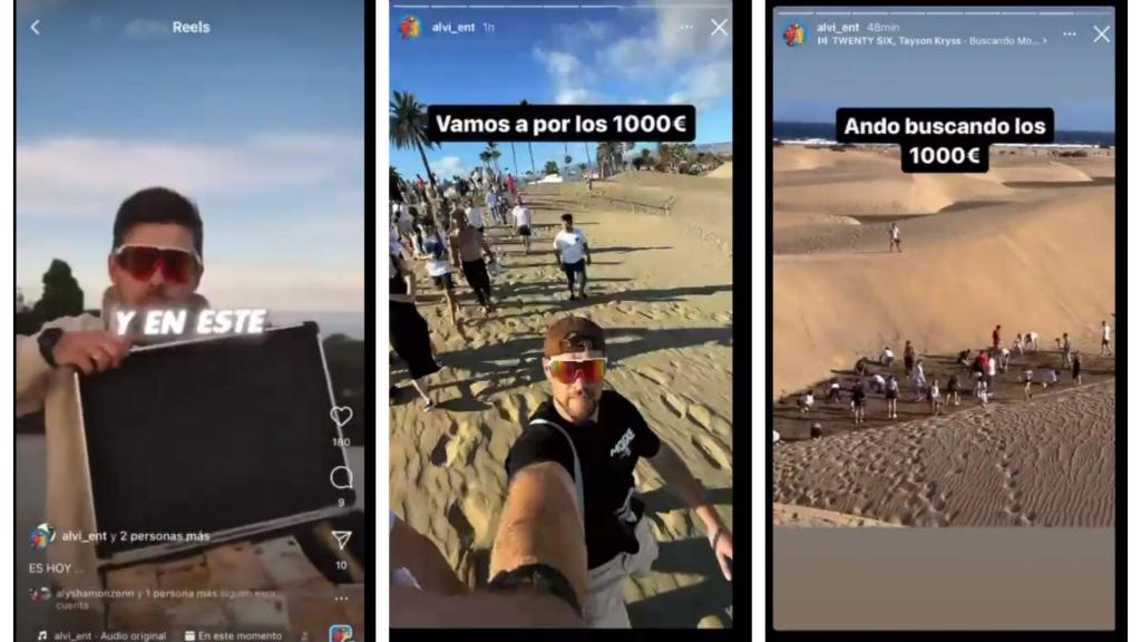 Imágenes del vídeo viral de las Dunas de Maspalomas.