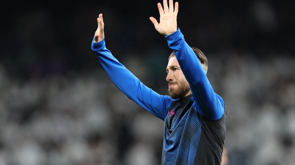 Sergio Ramos, en su regreso al Santiago Bernabéu con el Sevilla