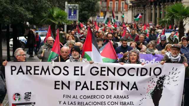 Manifestación en Valladolid contra el conflicto en Gaza