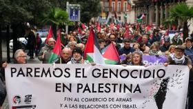 Manifestación en Valladolid contra el conflicto en Gaza