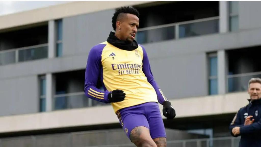 Eder Militao, en uno de los últimos entrenamientos