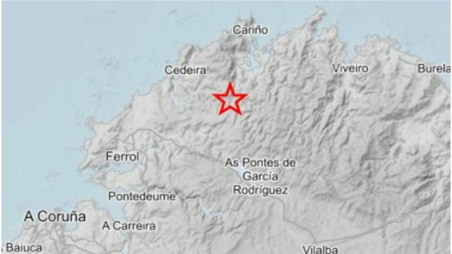 Lugar del terremoto registrado