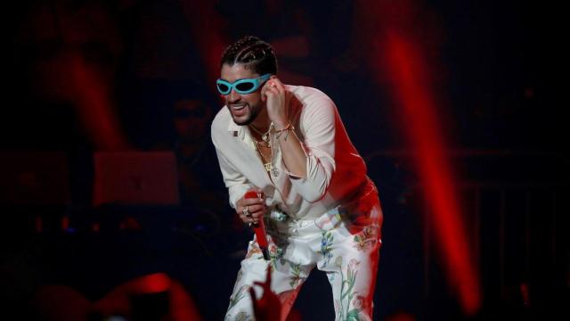 Bad Bunny durante uno de sus conciertos. Foto de archivo