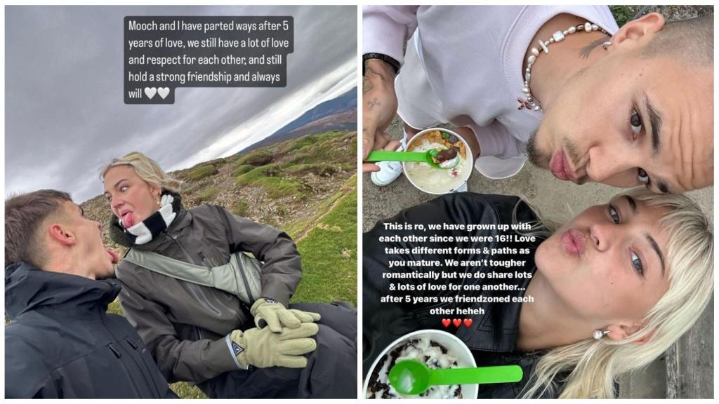 Romeo Beckham y Mia Regan.