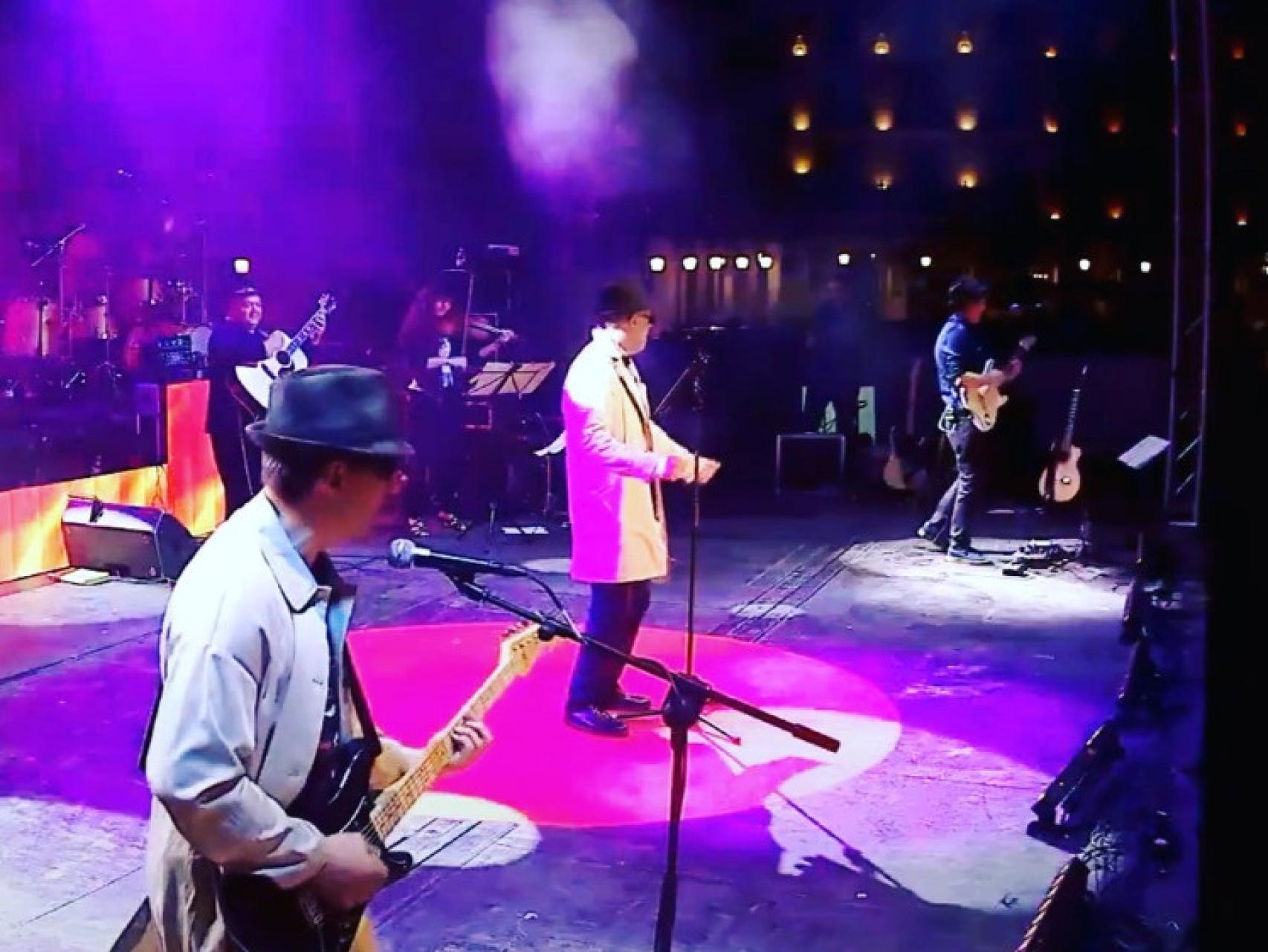 Concierto de Los Nadie en la plaza Mayor de Valladolid